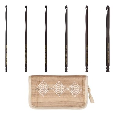 Lantern Moon Radiance Single Ended Crochet Hook Set 6 US Sizes G to L