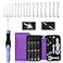 Yarniss 17 Sizes Lighted Crochet Hooks Set 25mm140mm Rechargeable Crochet Hook with Interchangeable Crochet Head