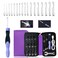 Yarniss 17 Sizes Lighted Crochet Hooks Set 25mm140mm Rechargeable Crochet Hook with Interchangeable Crochet Head