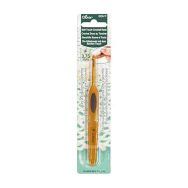Clover 1006F Soft Touch 375mm Crochet Hooks Size F