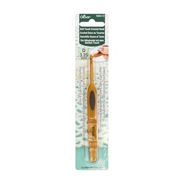 Clover Soft Touch 325mm Crochet Hooks Size D 1004D