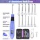 Transplant Light Up Crochet Hook Set Lighted Crochet Hook Set with 12 Different Size Interchangeable Crochet Needle Ergonomic with 2 Levels Led and Digital Stitch Counter for Crocheting and Knitting