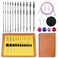 Hobekoee Tunisian Crochet Hooks Set with Cable12 Size Aluminium Interchangeable Crochet Hook Set Inline Crochet Hooks Afghan Crochet Needles 3mm10mm