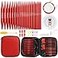 LOOEN 57 PCS Interchangeable Circular Knitting Needles Set Aluminum Knitting Needles 30mm100mm with 4 Cables Ergonomic Handles Storage Case Complete Knitting Kit for Beginners Advanced Projects