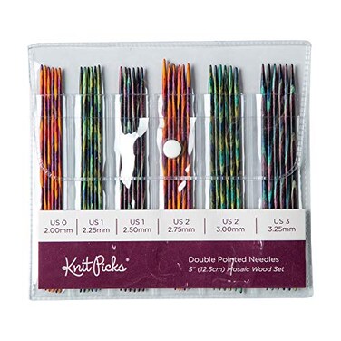 Knit Picks Double Pointed Wood Knitting Needle Set Mosaic 5