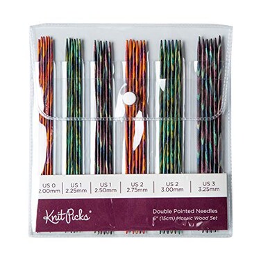 Knit Picks Double Pointed Wood Knitting Needle Set Mosaic 6