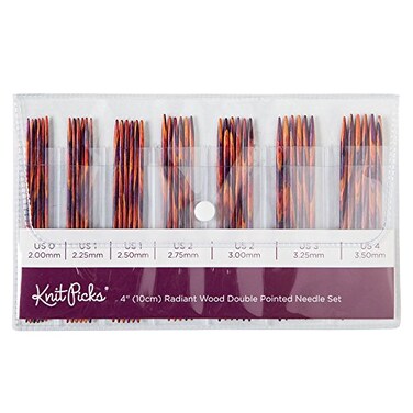Knit Picks Double Pointed Wood Knitting Needle Set Radiant 4