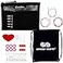 ChiaoGoo Twist Red Lace 5Inch Mini 7500M Interchangeable Circular Needle Set Sizes US 000 00 0 1 15 with 3 Cords Connectors Stitch Markers Stoppers with Project Bag
