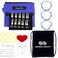 ChiaoGoo Twist Red Lace Shorties 2 3Inch Large Blue 7230S Interchangeable Knitting Needle Set 10Pairs Sizes US 4 5 6 7 8 Stainless Steel with 3 Cords with Project Bag