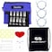 ChiaoGoo Twist Red Lace Shorties 2 3Inch Large Blue 7230S Interchangeable Knitting Needle Set 10Pairs Sizes US 4 5 6 7 8 Stainless Steel with 3 Cords with Project Bag
