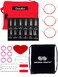 ChiaoGoo Twist Red Lace Shorties 2 3Inch Small Red 7230M Interchangeable Knitting Needle Set 12Pair Sizes US 0 1 15 2 25 3 Stainless Steel 3 Cords with 1 Project Bag