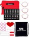 ChiaoGoo Twist Red Lace Shorties 2 3Inch Small Red 7230M Interchangeable Knitting Needle Set 12Pair Sizes US 0 1 15 2 25 3 Stainless Steel 3 Cords with 1 Project Bag