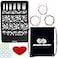 ChiaoGoo Twist Red Lace 5Inch Large 7500L Interchangeable Circular Knitting Needle Set Sizes US 9 10 105 11 13 15 Stainless Steel with 3 Cords with Project Bag