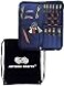 Lantern Moon Heirloom 5Inch 10Pair Interchangeable Circular Knitting Needle Set Handcrafted Ebony US 25 3 4 5 6 7 8 9 10 11 Silk Case 3 Cords 4 End Caps with Project Bag