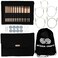 Lykke Cypra 5 in Complete Set US Sizes US 3 4 5 6 7 8 9 10 105 11 13 15 Interchangeable Circ Knitting Needles for DK Worsted Chunky Yarn Copper 5 Cords Black VS Case Project Bag