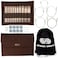 Lykke Cypra 5 in Complete Set US Sizes US 3 4 5 6 7 8 9 10 105 11 13 15 Interchangeable Circ Knitting Needles for DK Worsted Chunky Yarn Copper 5 Cords Brown VS Case Project Bag