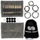 Lykke Driftwood 5 in Complete Set US 4 5 6 7 8 9 10 105 11 13 15 17 Interchangeable Circ Knitting Needles for DK Worsted Super Chunky Yarn Birch 5 Cords Grey DM Case Project Bag