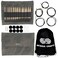 Lykke Driftwood 5 in Complete Set US 4 5 6 7 8 9 10 105 11 13 15 17 Interchangeable Circ Knitting Needles for DK Worsted Super Chunky Yarn Birch 5 Cords Grey DM Case Project Bag