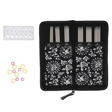 ChiaoGoo Double Point Sock Set Stainless Steel 6inch 15 cm