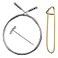 ChiaoGoo Twist Swiv360 Swivel Cable Small 30inch 75cm Fits US 2 3 4 5 6 7 8 Interchangeable Knitting Needle Tips 1 Tightening Key 7730S with Stitch Holder