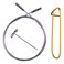 ChiaoGoo Twist Swiv360 Swivel Cable Small 30inch 75cm Fits US 2 3 4 5 6 7 8 Interchangeable Knitting Needle Tips 1 Tightening Key 7730S with Stitch Holder