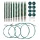 Knit Picks Options Wood Interchangeable Knitting Needle Set US 411 Caspian