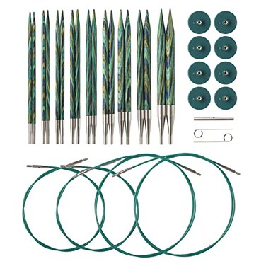 Knit Picks Options Wood Interchangeable Knitting Needle Set US 411 Caspian