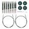 Knit Picks Options 234 Short Tip Interchangeable Wood Knitting Needle Set Caspian