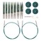 Knit Picks Options 234 Short Tip Interchangeable Wood Knitting Needle Set Caspian