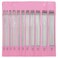 Aeelike Aelike 55pcs Double Pointed Knitting Needles 11 Sizes Stainless Steel Metal Short Knitting Needles Set Straight Double Pointed Knitting Needle Sets 2mm to 6mm