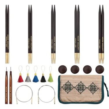 Lantern Moon Legacy Interchangeable Circular Knitting Needle Set 5 13 CM 5 US Sizes 3 to 8