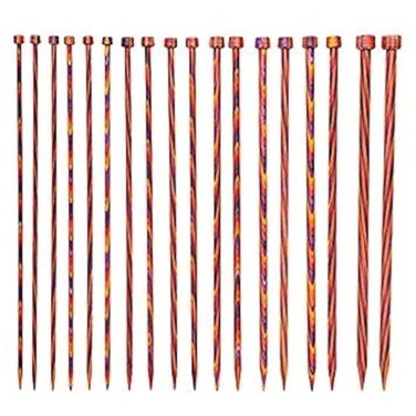 Knit Picks Straight Single Point Wood Knitting Needle Set US 411 Radiant 10