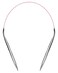 cuteDIY Size 9 Circular Knitting Needles 16 Inch Set Round Metal Kit Etched USmm ColorCoded Cable Smooth Join