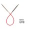 ChiaoGoo Knit Red 9 inch 23cm Circular Knitting Needles US Size 4 35mm Stainless Steel 60094 with Stitch Holder