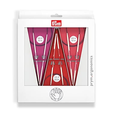 Prym Ergonomics 32 Circular Knitting Needles Set Size US 2 4 6