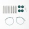 Knit Picks Options 234 Short Metal Stainless Steel Interchangeable Knitting Needle Set Reflections Stainless Steel
