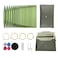 Hzkokon Knitting Needles Set Interchangeable Aluminum Circular Knitting Needles Set 13 Pairs of 4 Inch Premium Aluminum Needles Accessories Green