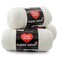 RED HEART Super Saver 3Pack yarn WHITE 3 Pack