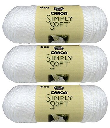 Caron Bulk Buy Caron Simply Soft Yarn Solids 3Pack White H970039701