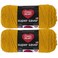 Red Heart Bulk Buy Super Saver 2Pack Gold 7 oz Each Skein