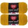 Red Heart Bulk Buy Super Saver 2Pack Gold 7 oz Each Skein