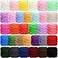 Timgle 32 Skeins Chunky Chenille Yarn for Crocheting 1470 Yards Bulky Thick Fluffy Yarn Soft Velvet Plush Yarn for Hand Knitting Blanket Crafts Project Stylish Color