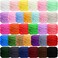 Timgle 32 Skeins Chunky Chenille Yarn for Crocheting 1470 Yards Bulky Thick Fluffy Yarn Soft Velvet Plush Yarn for Hand Knitting Blanket Crafts Project Stylish Color