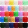 Timgle 32 Skeins Chunky Chenille Yarn for Crocheting 1470 Yards Bulky Thick Fluffy Yarn Soft Velvet Plush Yarn for Hand Knitting Blanket Crafts Project Stylish Color