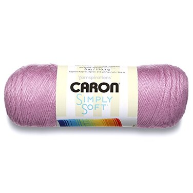 Caron H97COL0005 Simply Soft Collection Yarn 6oz Gauge 4 Medium 100 Acrylic Blackberry Machine Wash Dry
