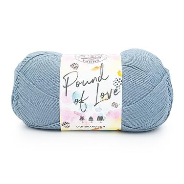Lion Brand Yarn Pound of Love Large Value Yarn for Knitting Crochet and Crafts Cadet 1 Pack