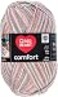 RED Heart E707D4152 Comfort Yarn Grey Print
