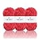 NICEEC 3 Skeins Soft Chenille Yarn Blanket Yarn for Knitting Fancy Yarn for Crochet Weaving DIY Craft Total Length 385m 393yds 350gRed