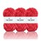 NICEEC 3 Skeins Soft Chenille Yarn Blanket Yarn for Knitting Fancy Yarn for Crochet Weaving DIY Craft Total Length 385m 393yds 350gRed