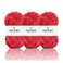 NICEEC 3 Skeins Soft Chenille Yarn Blanket Yarn for Knitting Fancy Yarn for Crochet Weaving DIY Craft Total Length 385m 393yds 350gRed
